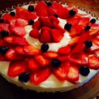 Strawberry and Coconut Whipped Cream Tart