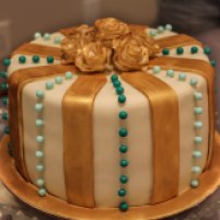 Gold & Ivory Cake (Cake 4 Kids Contest {2016})